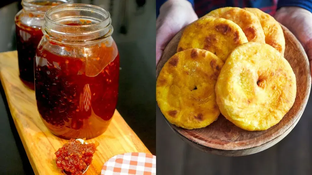 Mermelada y sopaipillas