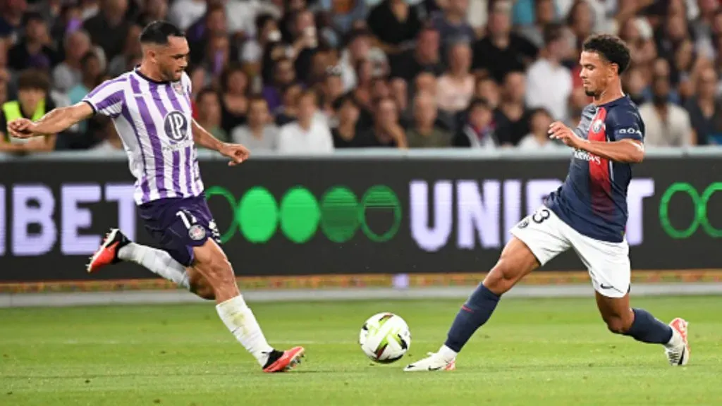 Gabriel Suazo ha sido una de las figuras del Toulouse ante el PSG. Foto: Getty Images.