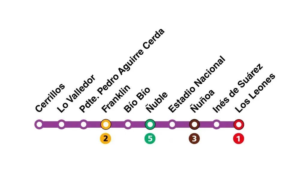 Línea 6 del Metro de Santiago se encontrará parcialmente cerrada por tres horas el viernes 20 de octubre. (Foto: Metro de Santiago.)