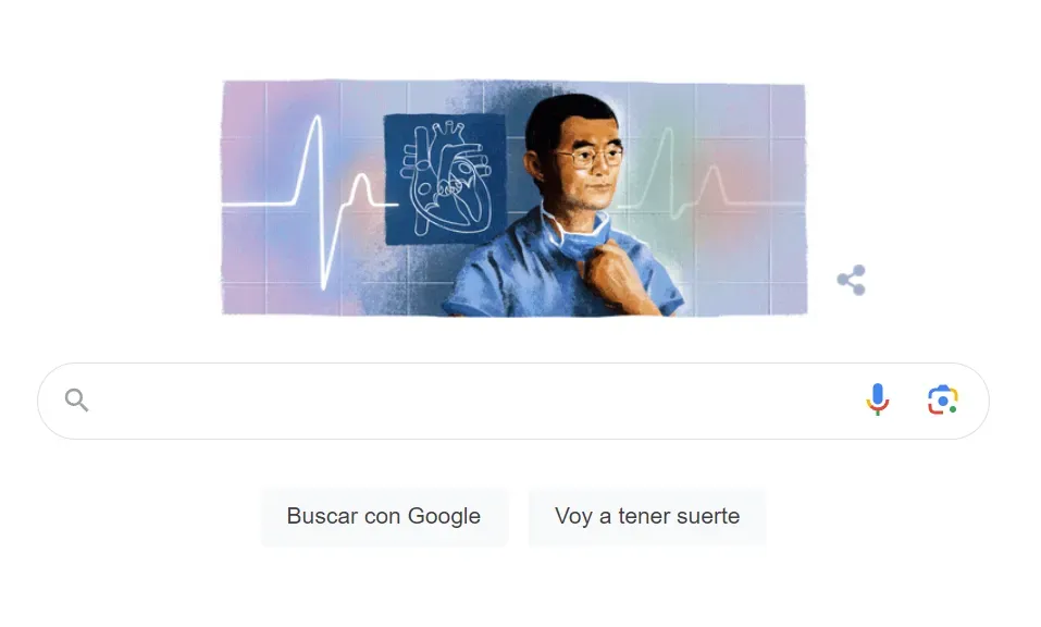 Homenaje de Google en su página principal