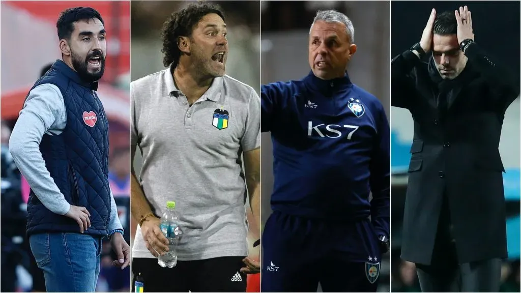 Estos son los cuatro técnicos que busca la U para tomar el puesto de Pellegrino en 2024. Foto: Photosport.