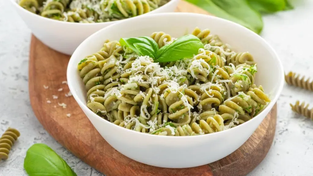 Fusilli de espinacas