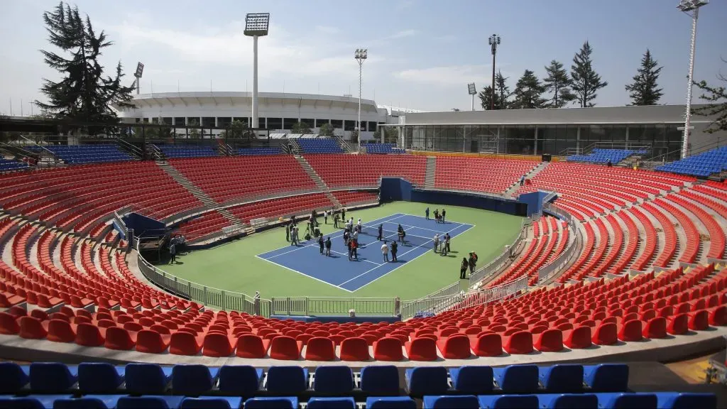 El Court Cental Anita Lizana del Estadio Nacional tuvo un tremendo cambio. | Foto: Photosport