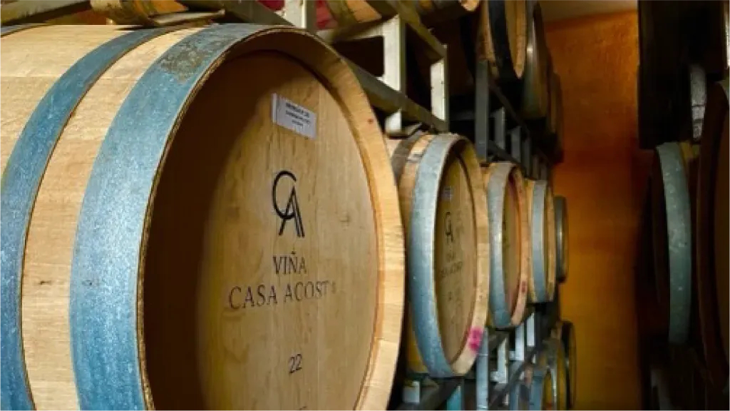 La Viña Casa Acosta fundada por don Nelson Acosta, es una de las viñas ofrecidas en el servicio.