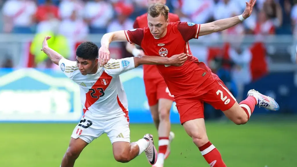 Canadá aguantó y necesitó de una jugada para vencer a Perú en la Copa América. Foto: Getty Images.