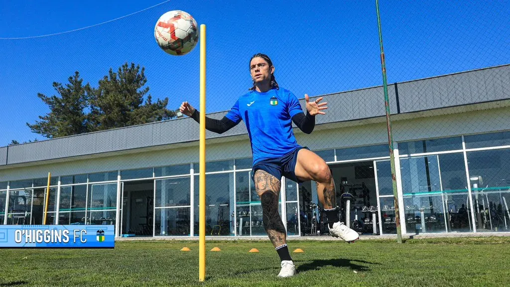 Joaquín Montecinos se está poniendo a punto antes de debutar con los celestes. | Foto: O’Higgins.