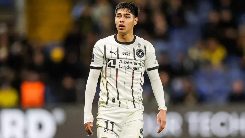 Darío Osorio puede dejar el Midtjylland para ir al Sporting Lisboa. Foto: Mydtjylland.