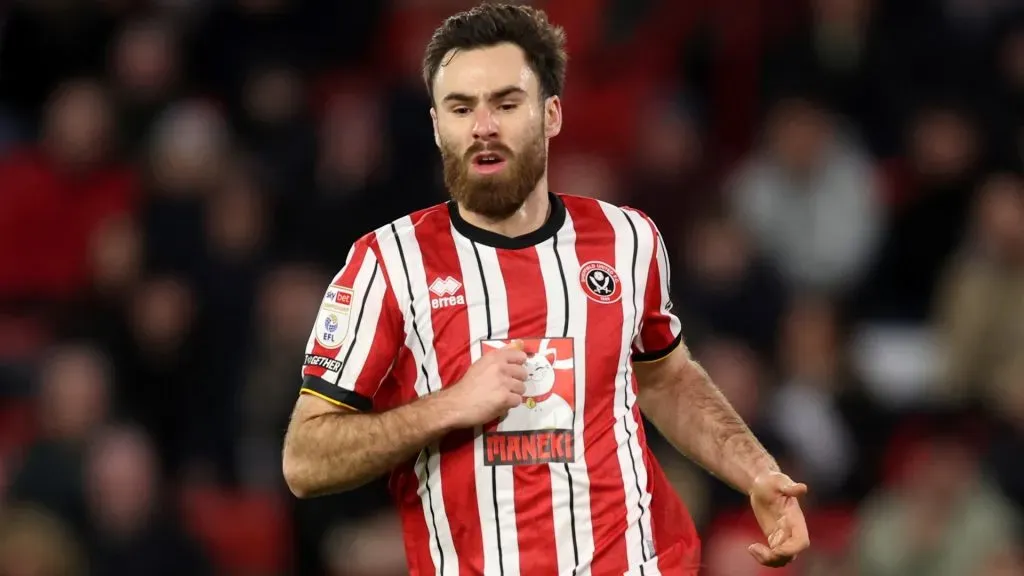 Ben Brereton volvió con todo al Sheffield United y marcó un golazo clave para seguir soñando con el título. Foto: Getty Images.