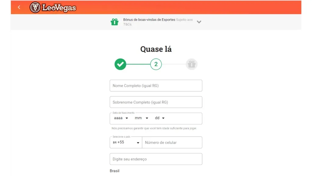 LeoVegas-cadastro-como-registrar