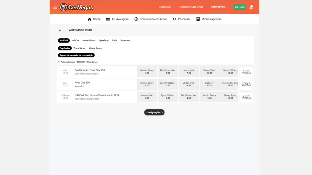 LeoVegas-apostas-automobilismo