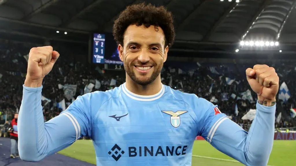 Felipe Anderson foi anunciado como novo reforço do Palmeiras (Photo by Paolo Bruno/Getty Images)