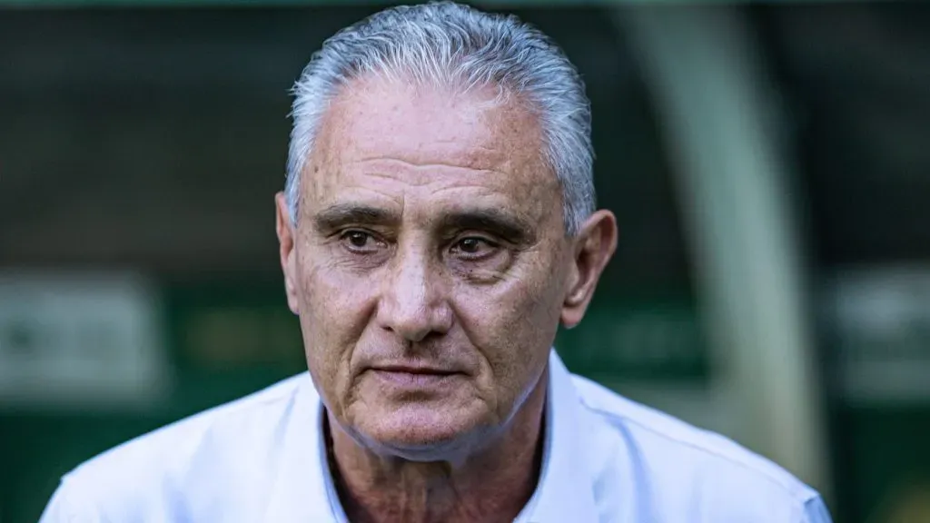 Tite, técnico do Flamengo no Allianz Parque. Foto: Leonardo Lima/AGIF