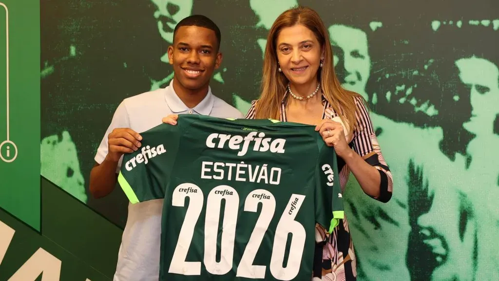 Estevão e Leila Pereira (Foto: Cesar Greco/Palmeiras/by Canon/ Flickr Oficial)