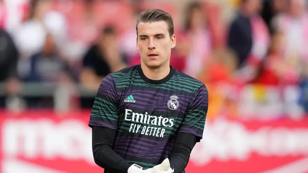 Lunin foi titular em 31 partidas na temporada 2023/24. Foto:. Alex Caparros/Getty Images