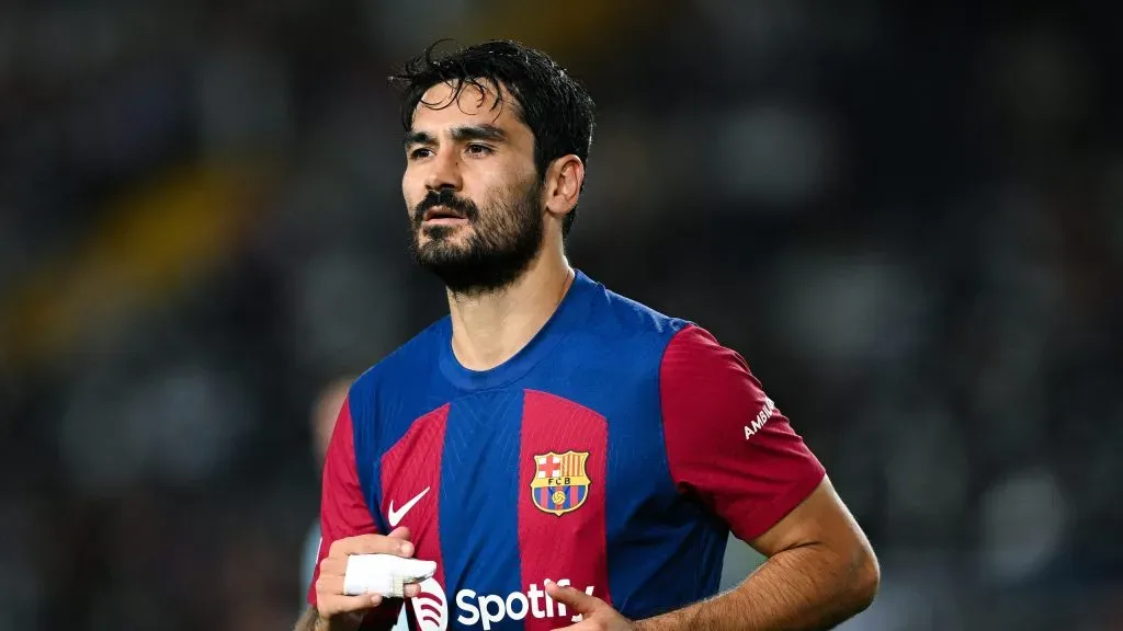 Ilkay Gundogan, meio-campista do Barcelona. (Photo by David Ramos/Getty Images)