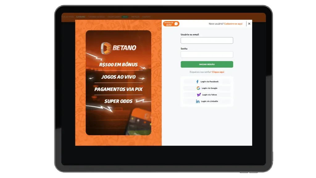 como-fazer-betano-login