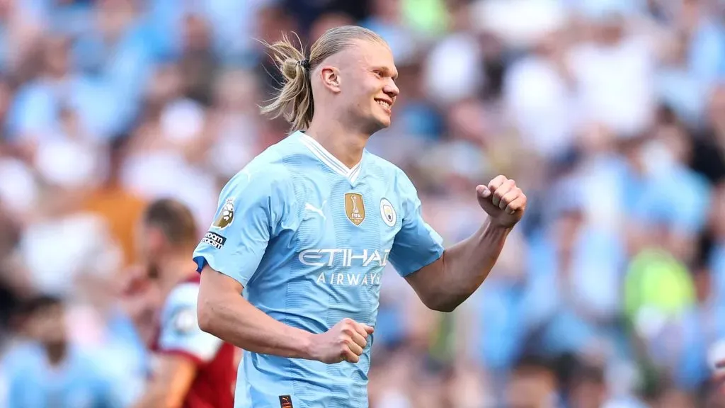 Erling Haaland, centroavante do Mancherster City. (Photo by Naomi Baker/Getty Images)