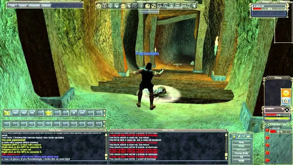 Imagem da gameplay de EverQuest (Foto: Reprodução/YouTube @SuperXero89)