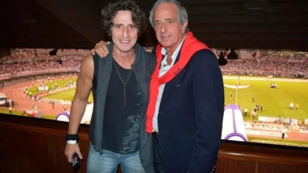 Peretti junto al expresidente Rodolfo D’Onofrio (Prensa River)