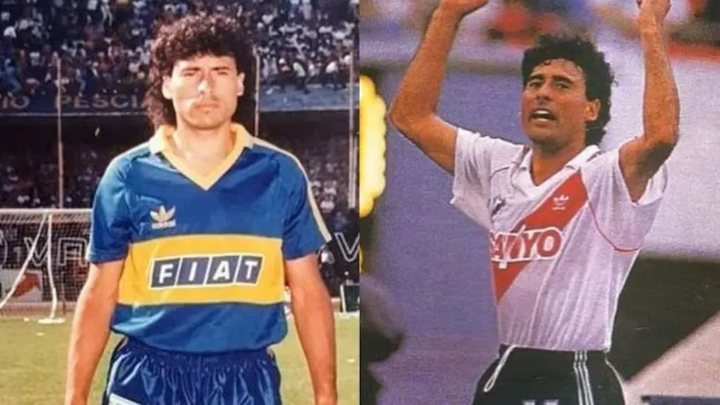 Una figura en Boca que aceptó jugar para River (collage)