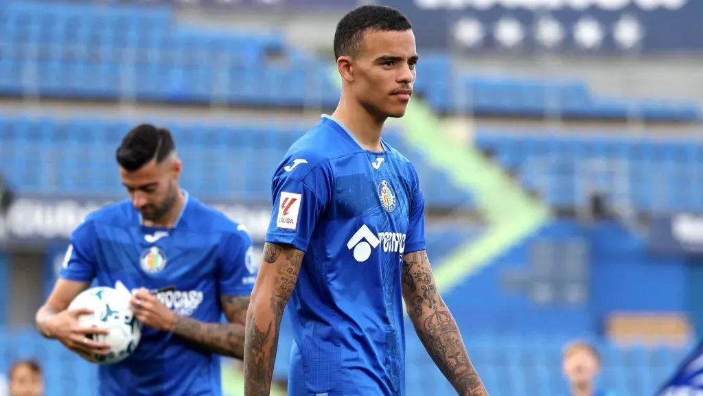 Mason Greenwood con la camiseta de Getafe