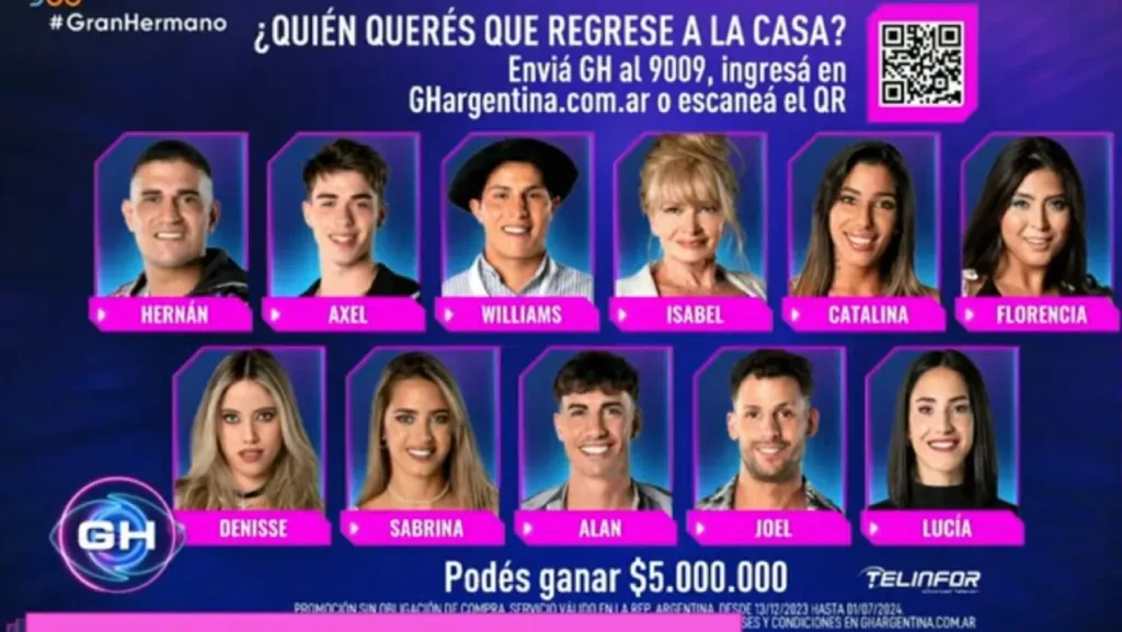 Los participantes que se enfrentarán en el Repechaje.