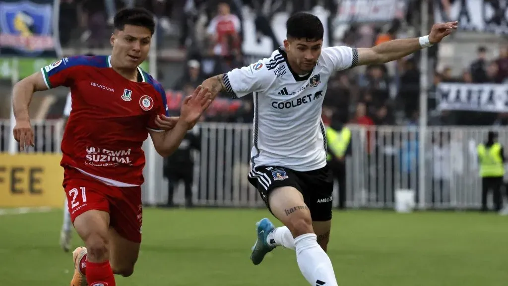 Cristián Riquelme aportó con minutos sub 21 en Colo Colo vs Unión La Calera. | Imagen: Photosport.