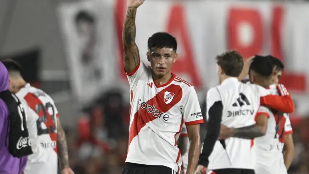 Ruberto volvió a sumar minutos con la camiseta de River. (Foto: LPM / Diego Haliasz).