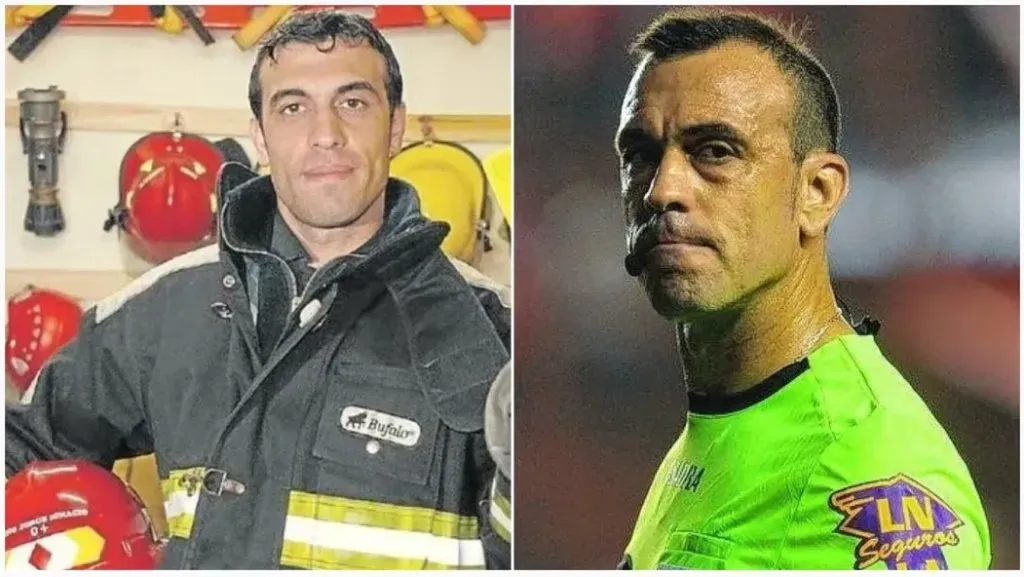 Jorge Baliño, árbitro y bombero.