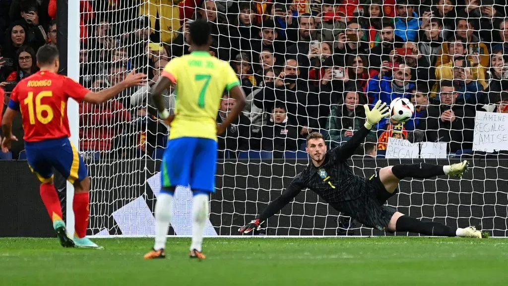 Bento em ação pela Seleção Brasileira. (Photo by Denis Doyle/Getty Images)