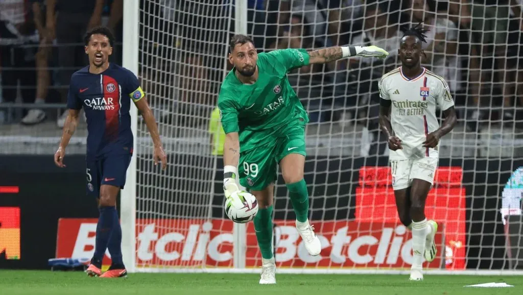 Donnarumma, en el último partido de PSG ante Lyon (IMAGO / Sportimage).