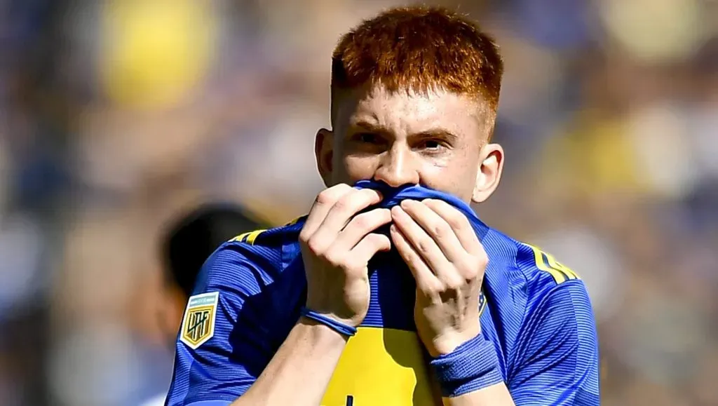 Valentín Barco, la gran joya de Boca que tuvo a Diego Martínez. (Getty Images)
