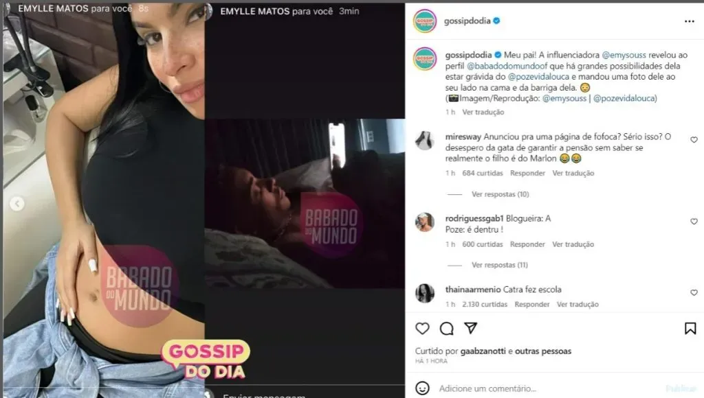 Foto: Reprodução/Instagram/@gossipdodia