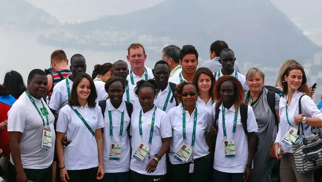 La delegación del Equipo Olímpico de Refugiados, en sus inicios [Foto: Olympics]
