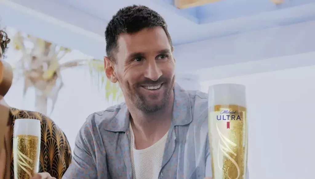 Lionel Messi en la publicidad. Michelob Ultra.