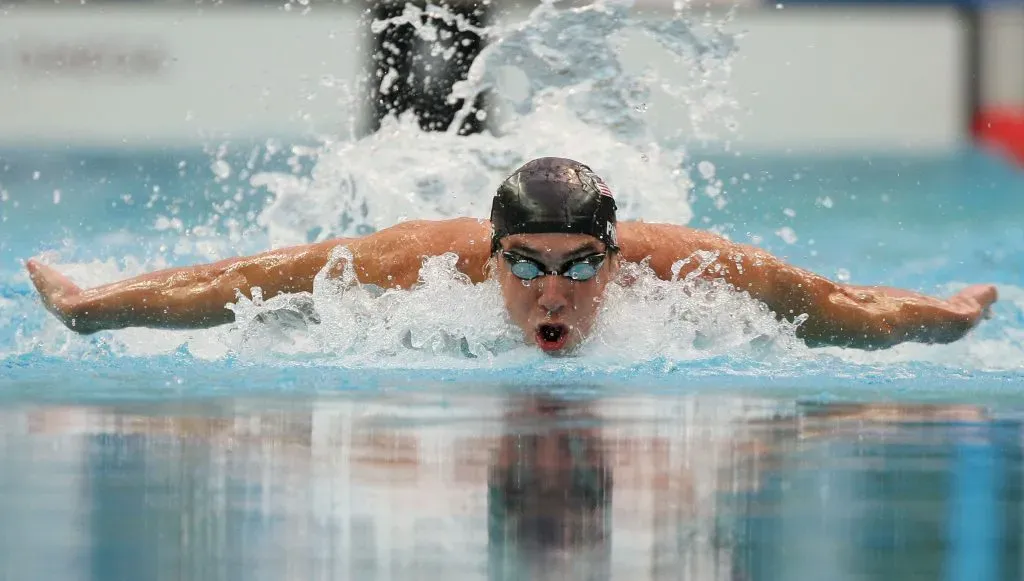 Michael Phelps en los Juegos Olímpicos de Beijing 2008. (Getty Images)