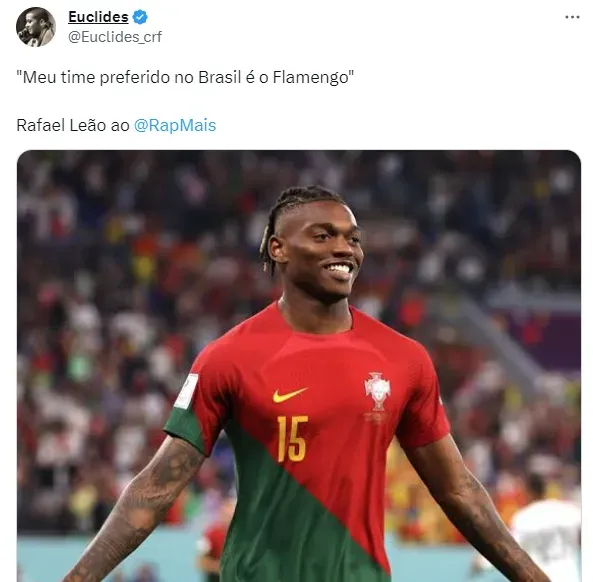 Rafael Leão e o carinho pelo Fla