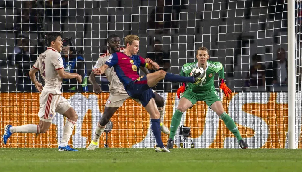 Manuel Neuer en el 4 a 1 sufrido por el Bayern Munich ante el Barcelona.