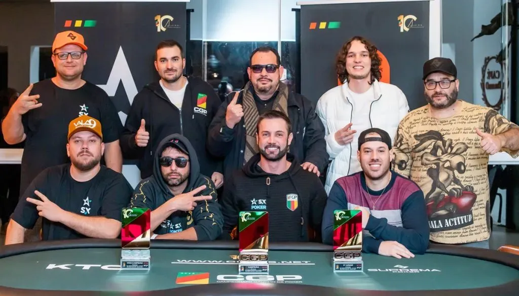 Mesa final do High Roller Finale do CGP Termas Romanas (Foto: Jacson Barcello)