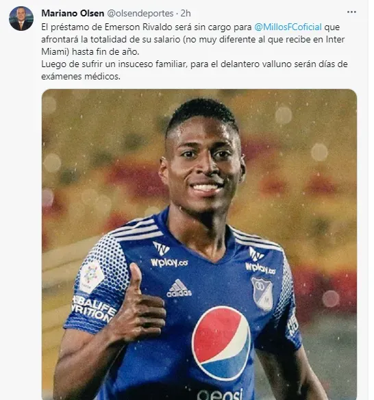 Nueva información sobre Emerson Rivaldo se ilusiona la hinchada de