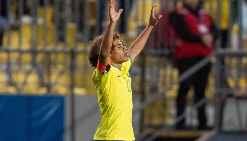 Foto: Divulgação/CBF – Biro marcou um dos gols da vitória.
