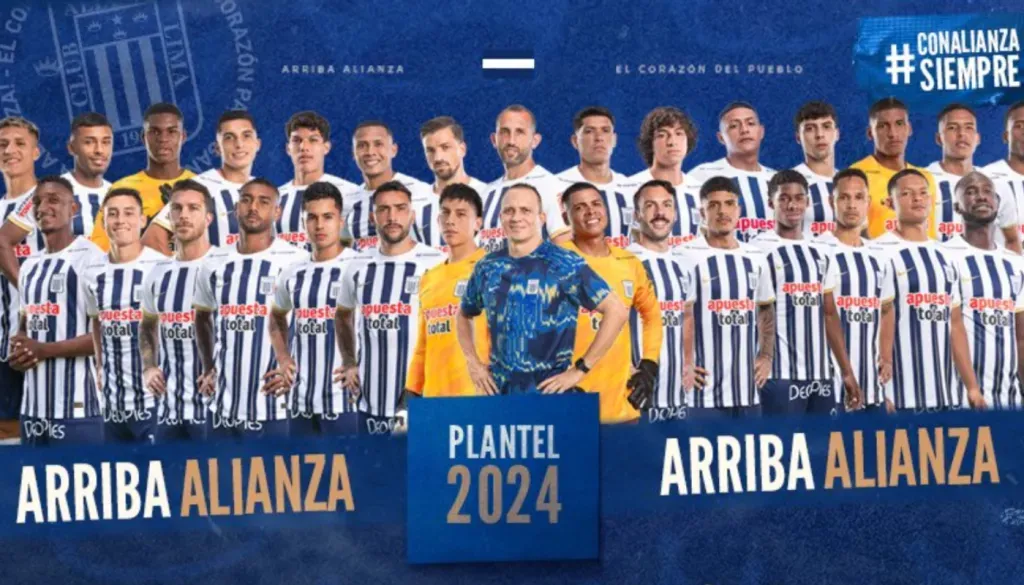 El plantel de Alianza Lima temporada 2024. (Foto: Alianza Lima Prensa)