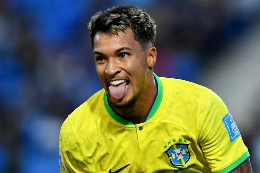 Foto: Divulgação/CBF – Marcos Leonardo se destacou pela Seleção Sub-20