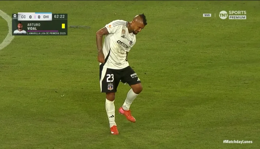 Arturo Vidal sintió un pinchazo y tuvo que salir de la cancha