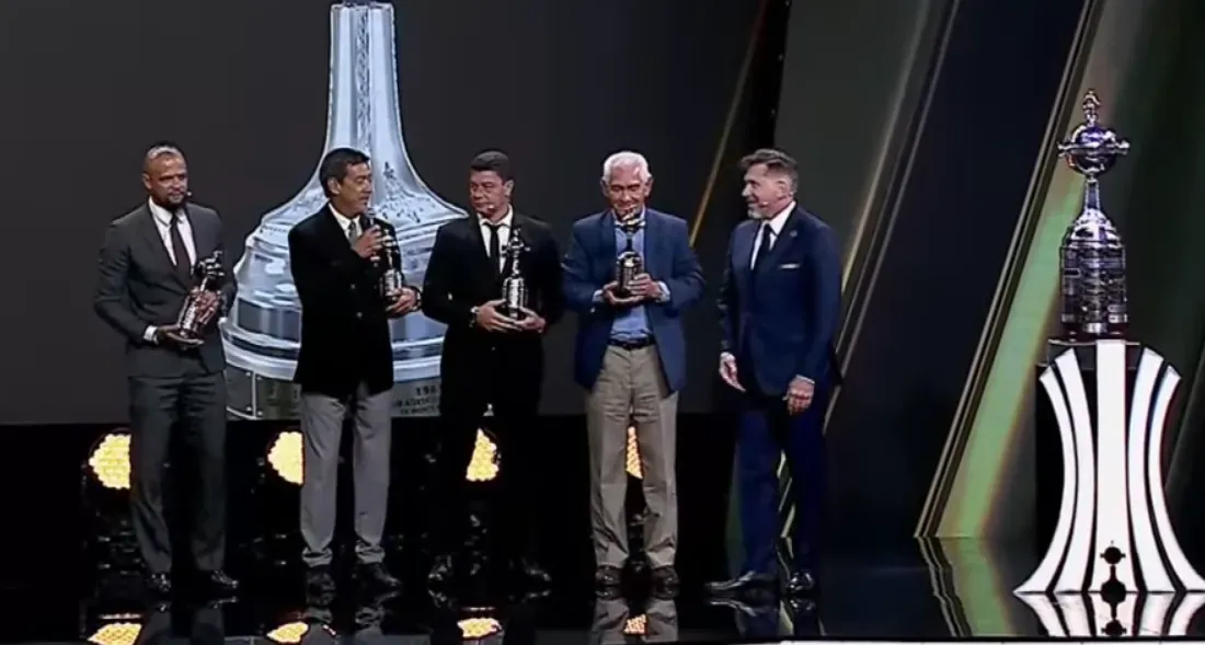 Arsenio Luzardo, Felipe Melo, Sebastián Battaglia y Francisco Sá