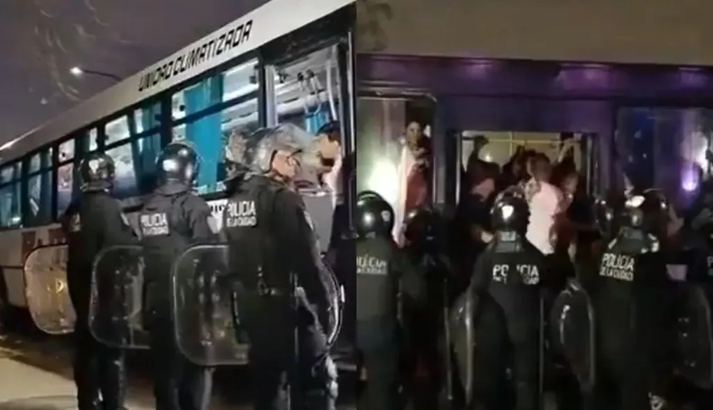 La Policía de la Ciudad requisó micros con hinchas de River antes del partido con Colo Colo.