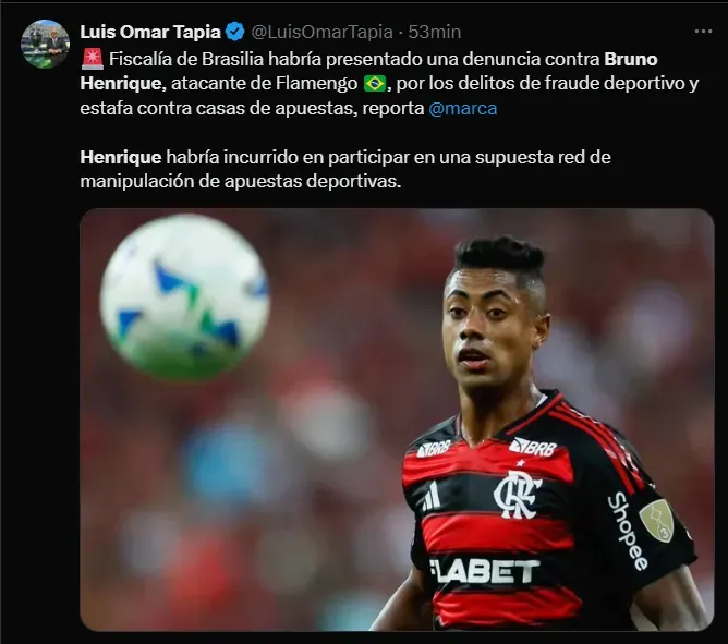 Fuente: @LuisOmarTapia