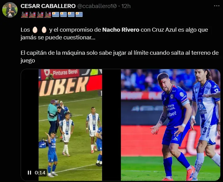 Afición destacó a Nacho Rivero contra Pachuca (X)