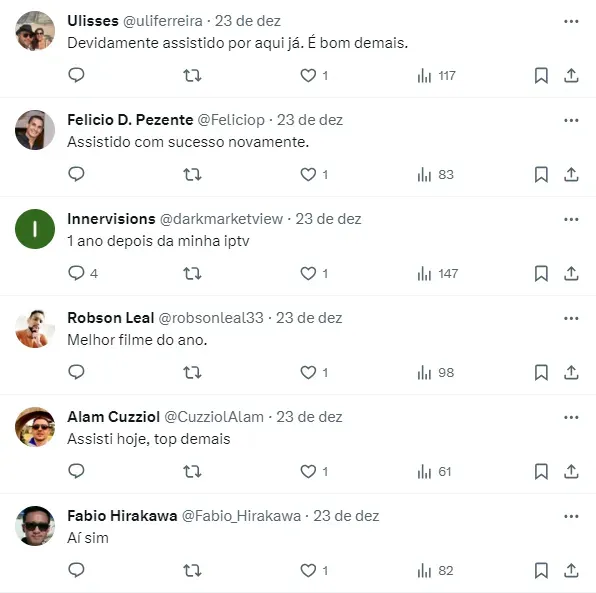 Internautas comentam sobre Top Gun: Maverick, que está na Netflix - Foto: Twitter
