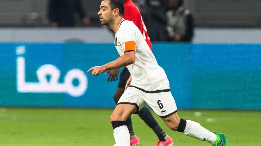 Xavi Hernández en su etapa como futbolista en la liga de Qatar. Getty Images